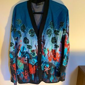 Scotch and Soda, Jaquard Cardigan, Large